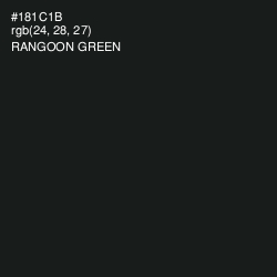 #181C1B - Rangoon Green Color Image